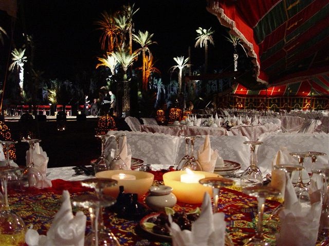 DMC Morocco, Incentive in Morocco palm grove marrakech dinner